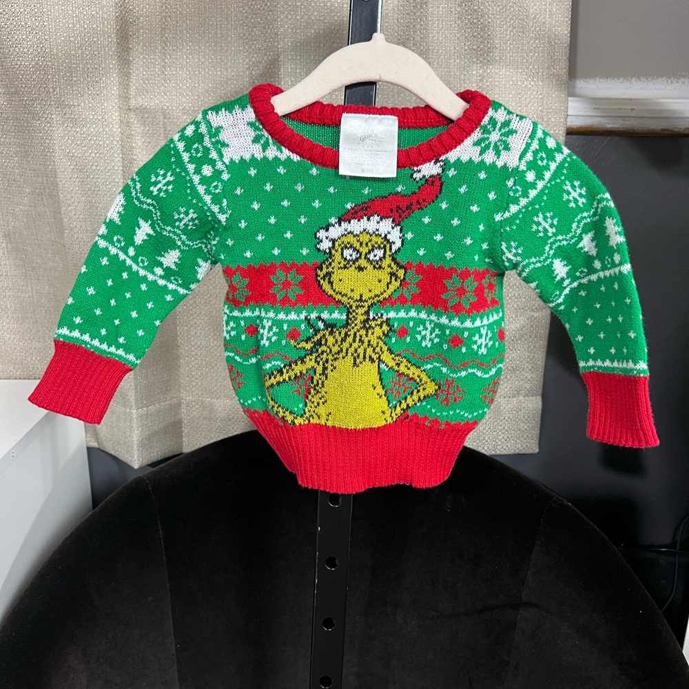 Baby Dr. Seuss The Grinch Ugly Christmas Sweater